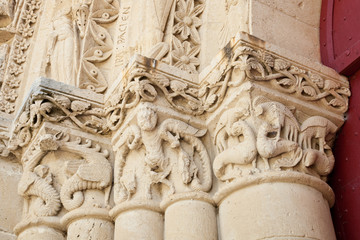 Détail de l'église d'Aulnay