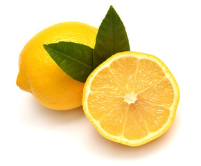 Naklejka na ściany i meble Lemon with leaves