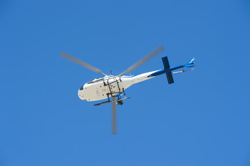 White helicopter