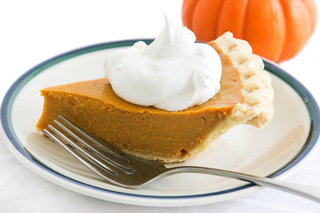 Holiday Pumpkin Pie Slice