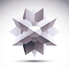 Abstract vector 3D object, clear eps 8.