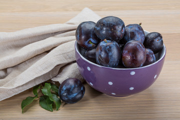 Ripe fresh plum