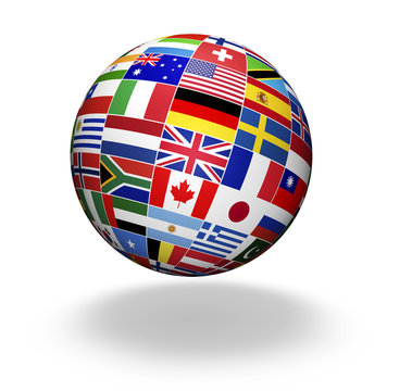 World Flags International Globe