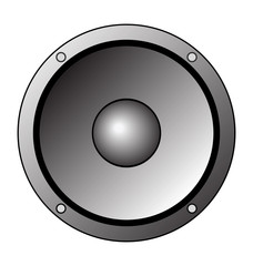 Grey toned speaker clip art