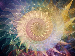 Zelfklevend Fotobehang Spiral Background © agsandrew