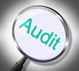 Magnifier Audit Represents Auditing Research And Verification