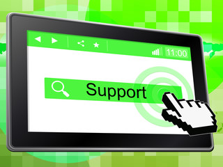 Online Support Shows World Wide Web And Help