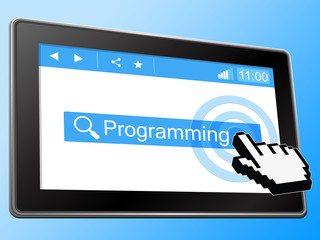 Online Programming Represents World Wide Web And Development