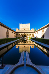 スペイン　アルハンブラ宮殿　Alhambra　spain - obrazy, fototapety, plakaty
