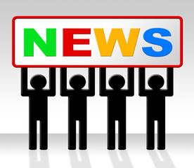 Media News Represents Journalism Newspapers And Info