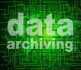 Data Archiving Shows Library Catalog And Backup