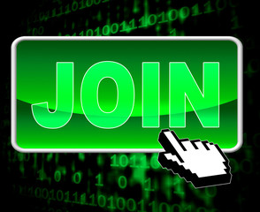 Join Button Means World Wide Web And Admission