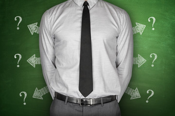 Question Mark on Blackboard