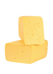 The cheese isolated on white background