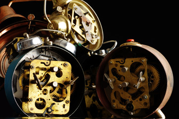 Fototapeta premium alarm clocks background 8