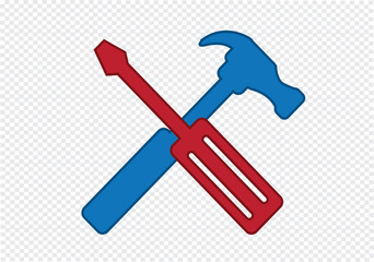 Tools and Hammer  icon