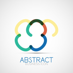 Line design loop logo