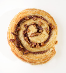 danish cake with broken peanut