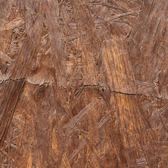 Surface made of pressed wood shavings