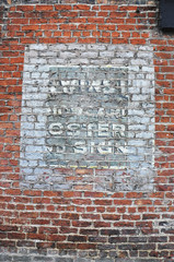 Old brick wall in England - background