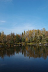 Obraz premium Autumn in Karelia, North of Russia