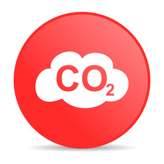 carbon dioxide web icon