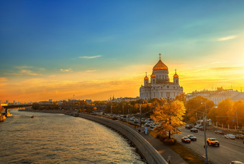 Fototapety  Zachód słońca w Moskwie