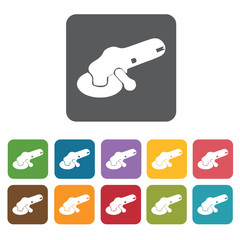 Sander building icon. Building and construction and home repair