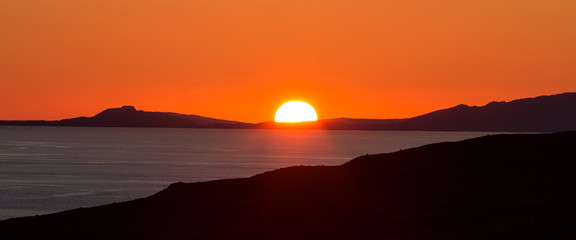 Sunset over the Isle of Skye