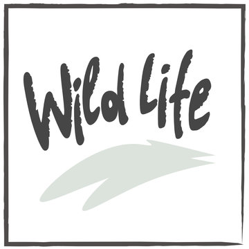 wildlife lettering