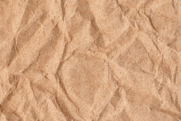 Recycle Brown Kraft Paper Crumpled Grunge Texture