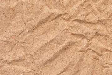 Recycle Brown Kraft Paper Crumpled Grunge Texture