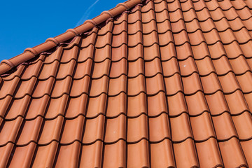 Red roof tiles