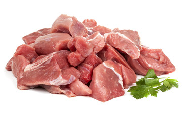Slices of pork meat