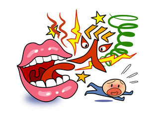 Proverb-Our of the mouth comes evil