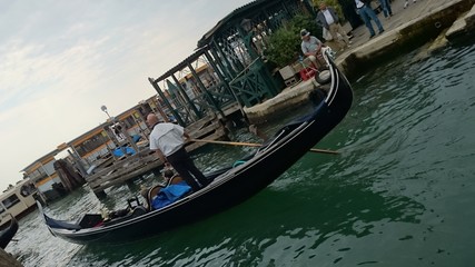 Fototapeta na wymiar Gondelfahrt Venedig