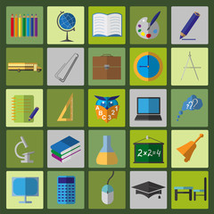 Set education icons