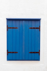 Old blue window