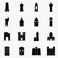 Acrylglas douchewanden met foto Artistiek monument Towers