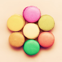 Colorful macaroons
