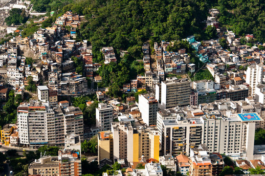 Urban Contrasts of Rio de Janeiro, Slums and Condos