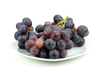 grapes on a plate