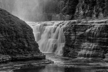 The Upper Falls At Letchworth State Park