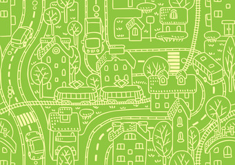 Road seamless pattern.