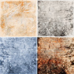 set of grunge background