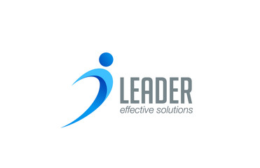 Business Leader man abstract logo design vector. Winner - 70796384