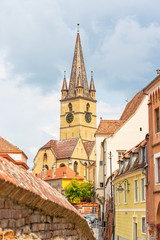 Fototapeta na wymiar Lutheran Cathedral, Sibiu city, Romania