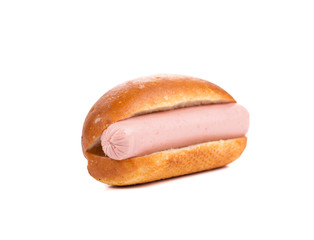 Hot dog bread and sausage roll.