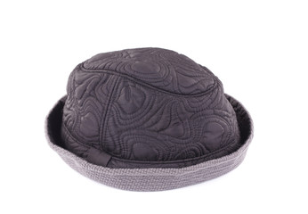 Black panama hat.