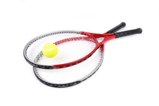 tennis racket isolated